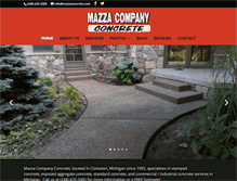 Tablet Screenshot of mazzaconcrete.com